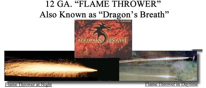 12 Gauge Dragon's Breath - 3 Units Per Package
