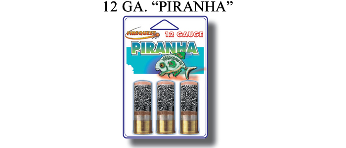 12 Gauge Piranha - 3 Round Pack - G12-021