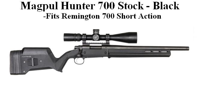Magpul MAG495 Hunter 700 Stock Rifle Black for Remington 700 Short Action for sale online 