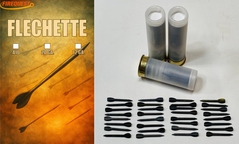 12 Gauge Flechette Shot Shells - 3 Rounds Per Package