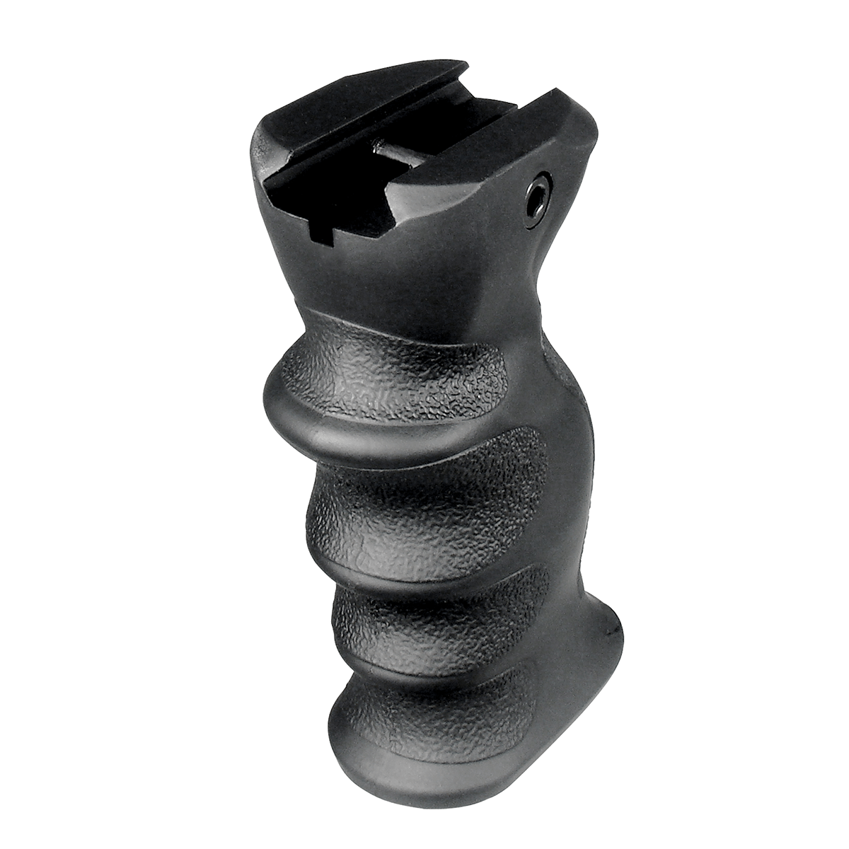 Foregrip with Finger Grooves and Concealed Compartment