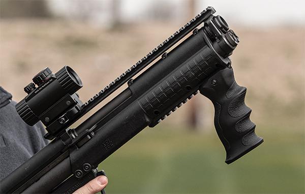 Foregrip with Finger Grooves and Concealed Compartment