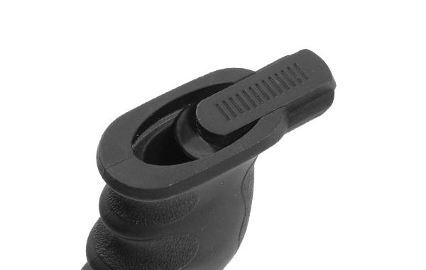 Foregrip with Finger Grooves and Concealed Compartment