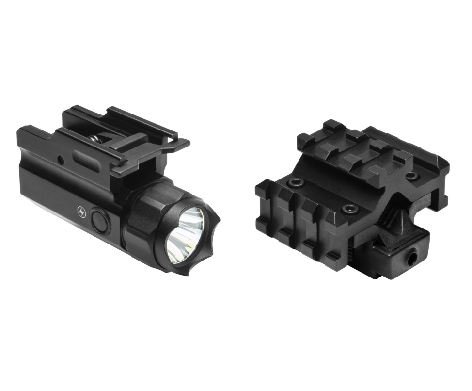 Shotgun Tri-Rail Mount with LED Light