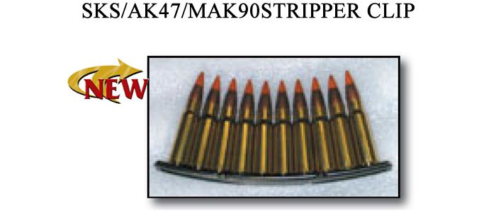 SKS/AK-47/MAK-90 Stripper Clips - 20 Pack