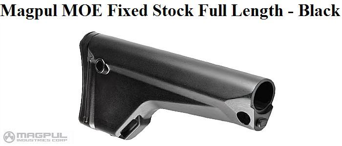 Magpul MOE Fixed Stock Full Length - Black