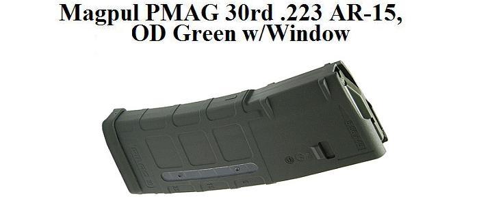 Magpul PMAG .223 30rd OD Green w/Window Gen 2 MOE