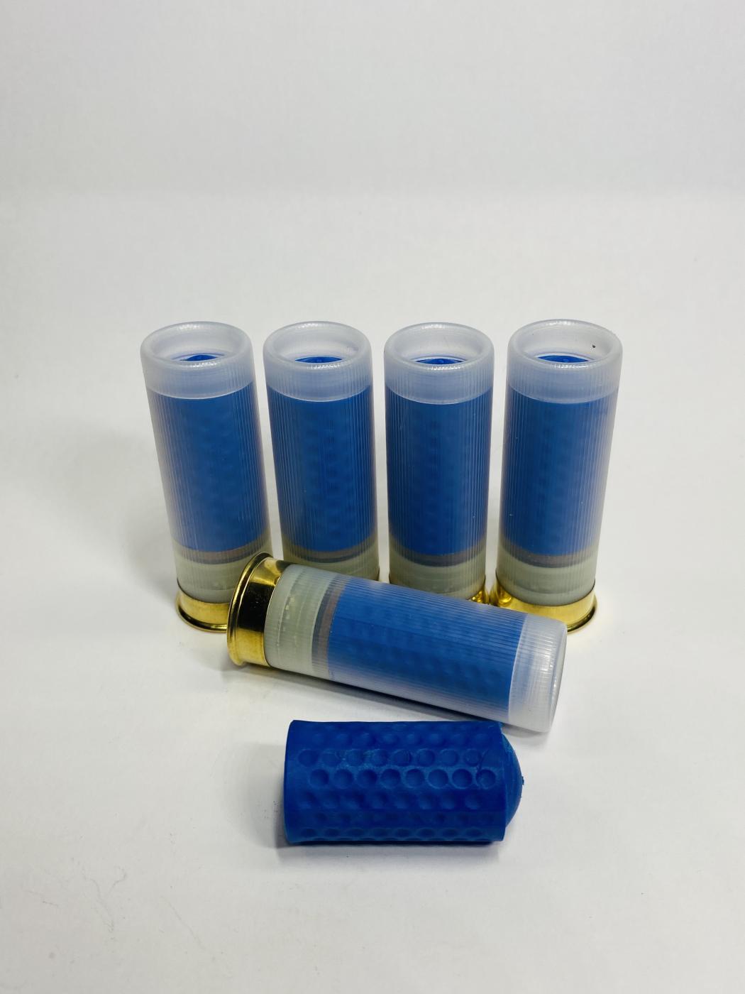 12 Gauge Rubber Slug Extended Range Projectile 5Rds per box