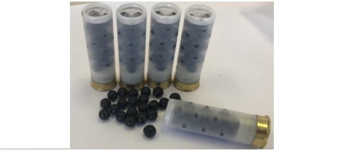 12ga Rubber Buckshot 21 Pellet Projectile 5Rds per box