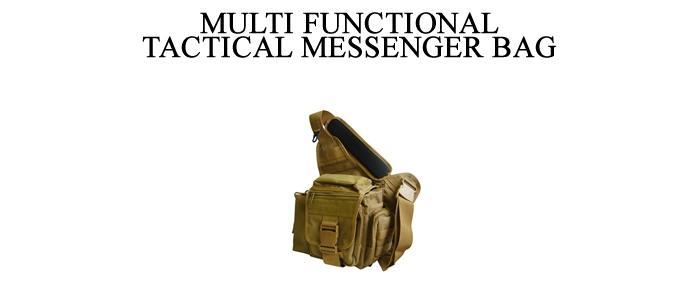 Tactical Scout Messenger Bag in Desert Tan