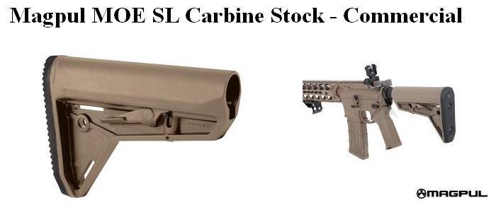 Magpul MOE SL AR-15/M4 Carbine Commercial Stock - Flat Dark Earth