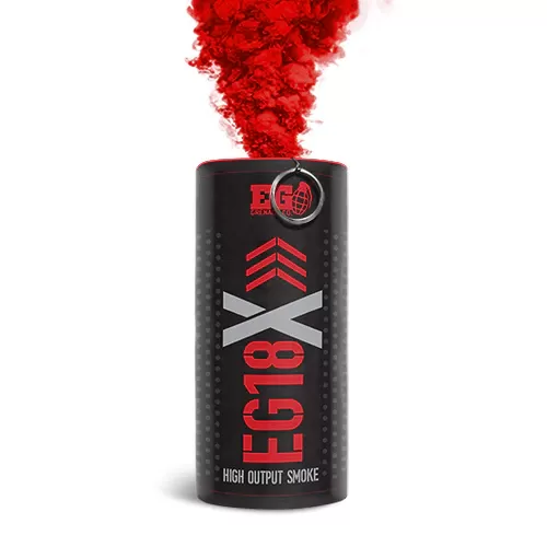 High Output Wire Pull Smoke Grenade - Red