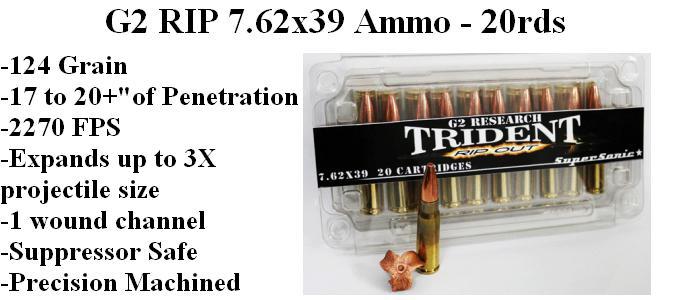 G2 RIP 7.62x39 Rip Out Trident - 20rds
