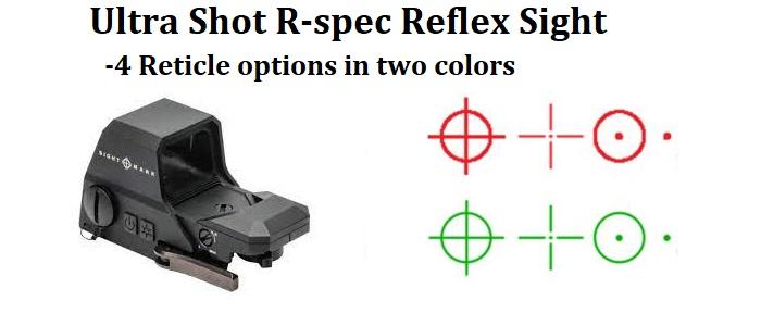 Ultra Shot Plus R Spec, Quick Detach, 4 Reticles in Green and Red