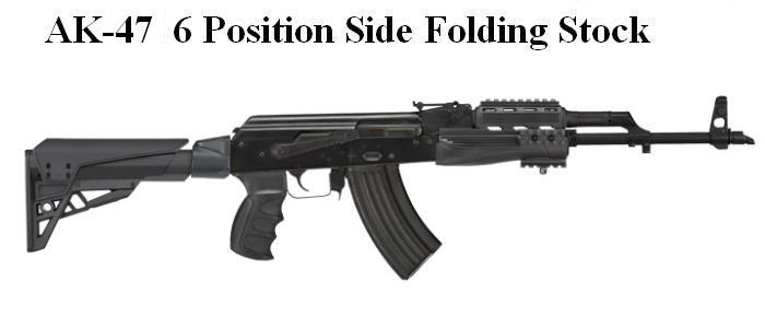 AK-47 6 Position Side Folding Stock with Scorpion Recoil System, Handguard and Adjustable Cheekrest