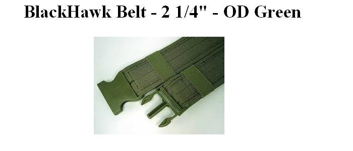 BLACKHAWK Military 2 1/4" Web Belt (OD Green)