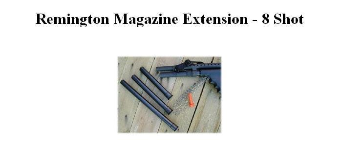 Remington 870/1100/11-87* Magazine Extension, 8 Shot