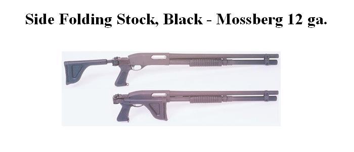Side Folding Stock For Mossberg 500 in Black