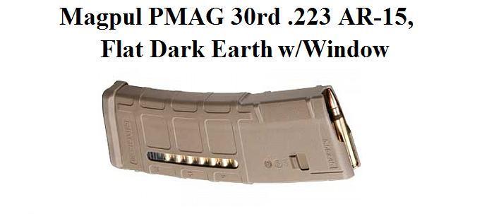 Magpul PMAG .223 30rd FDE w/Window Gen 2 MOE