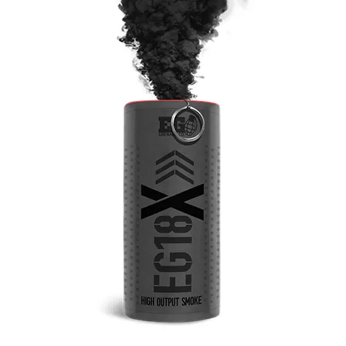 High Output Wire Pull Smoke Grenade - Black