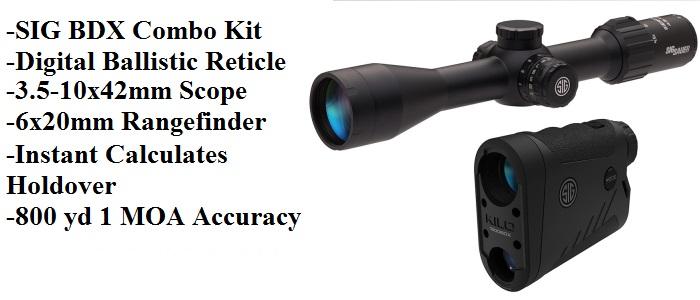 Sig Sauer BDX Scope (3.5-10x42mm) and Rangfinder Combo
