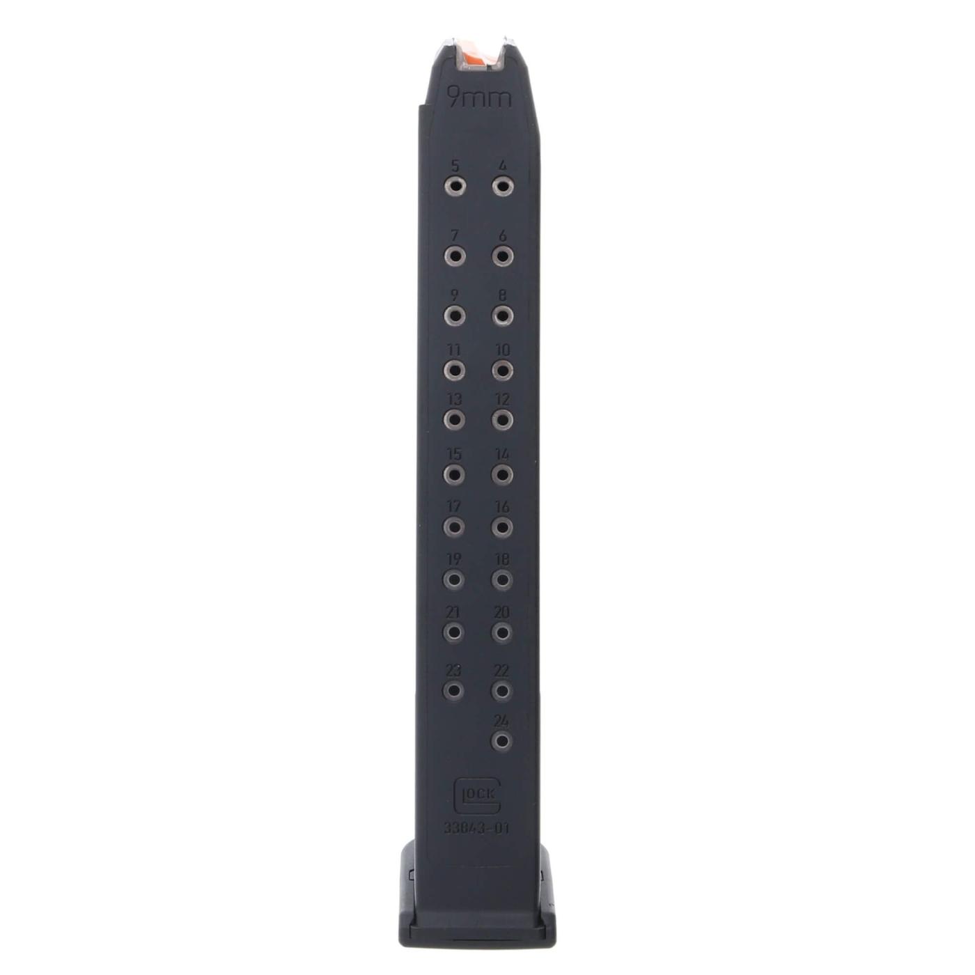 Glock Factory 9MM, 24RD Magazine, Black, Gen 5