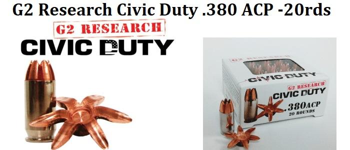 .380 ACP Civic Duty - 20rds