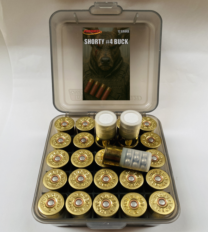 12 Gauge Shorty #4 Buck - 25 Round Pak