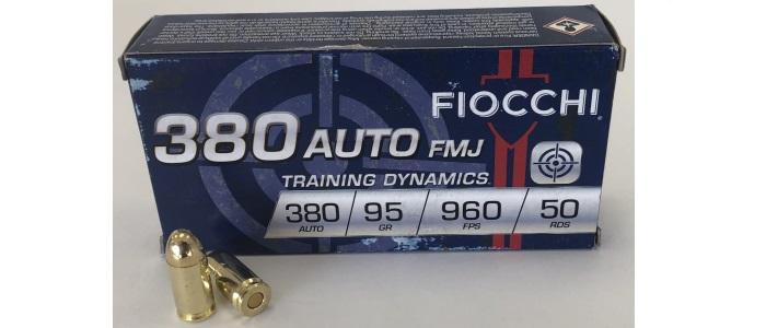 .380 ACP Fiocchi, 95gr, FMJ - 50rds