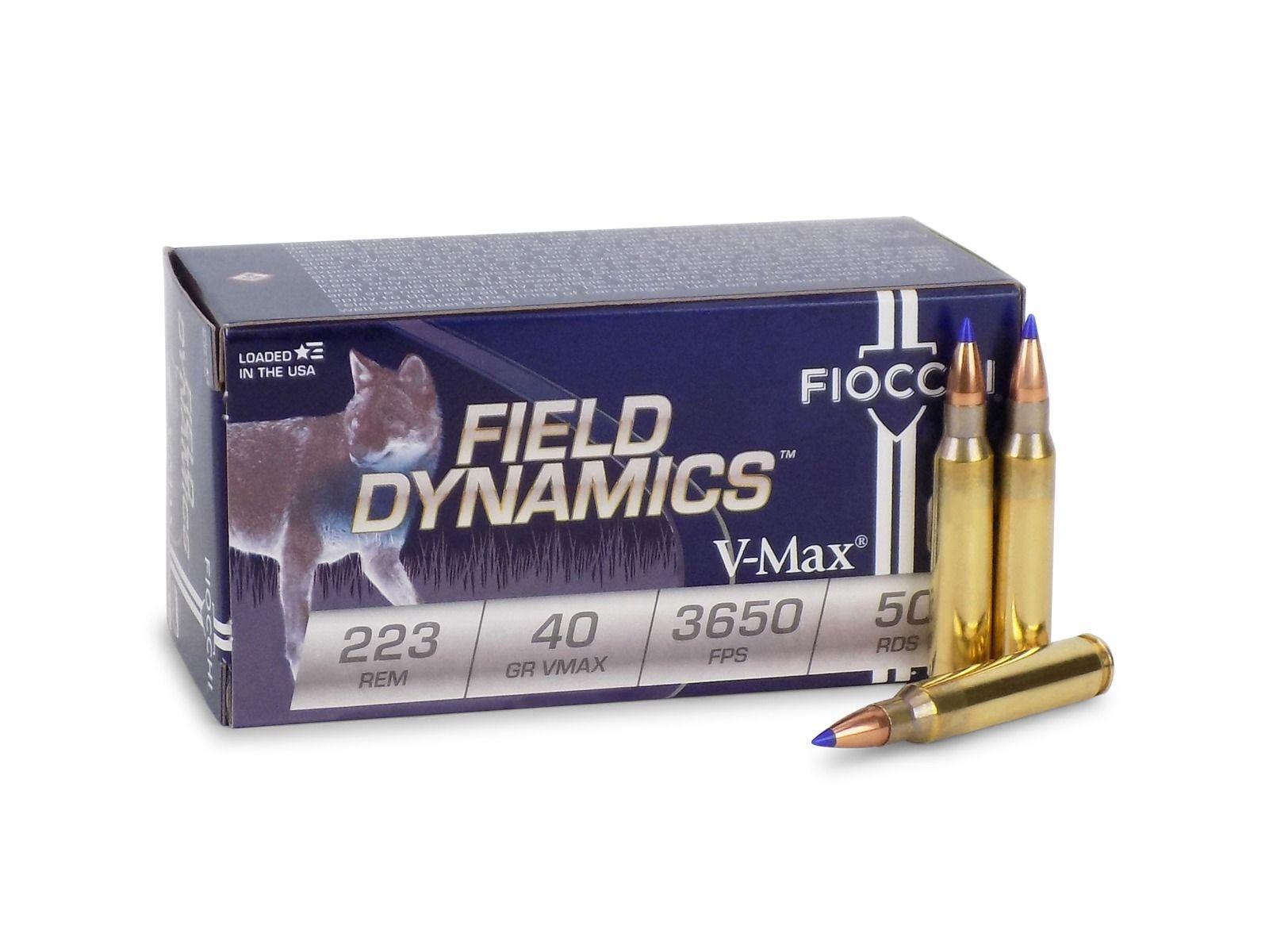 .223 Fiocchi Field Dynamics V-MAX 40 Grain - 50rds