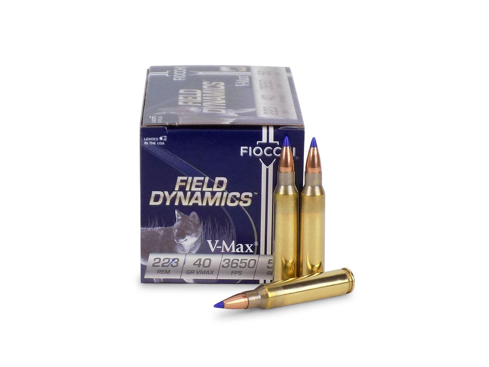 .223 Fiocchi Field Dynamics V-MAX 40 Grain - 50rds