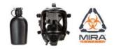 MIRA Safety CM-6M Tactical Gas Mask - Includes Pre-installed Hydration System & Canteen | Full-Face Respirator for CBRN Defense