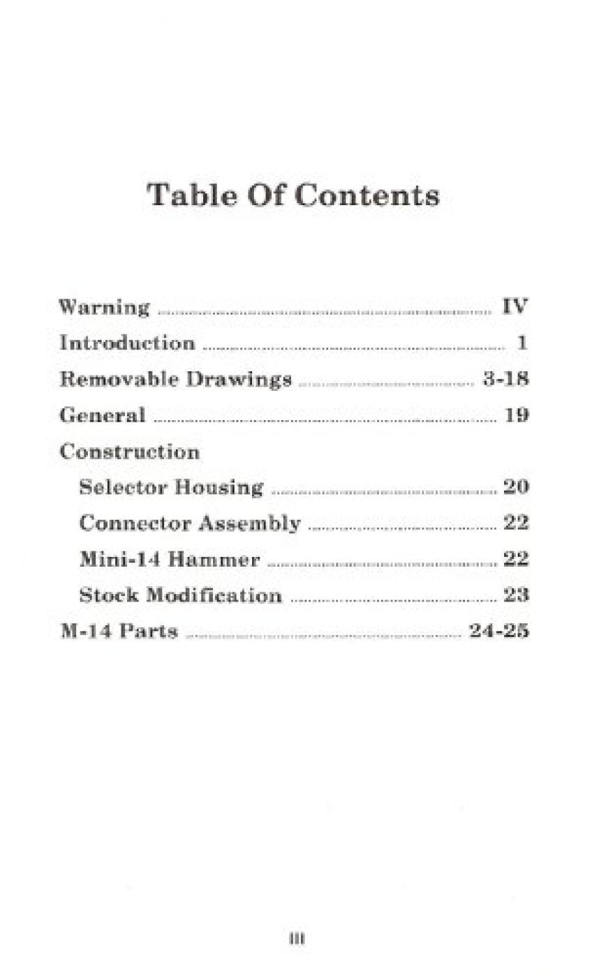 Full Auto M14A1 and Mini-14 Modification Manual