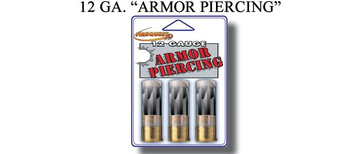 12 Gauge Armor Piercing Rounds - 3 Units Per Package