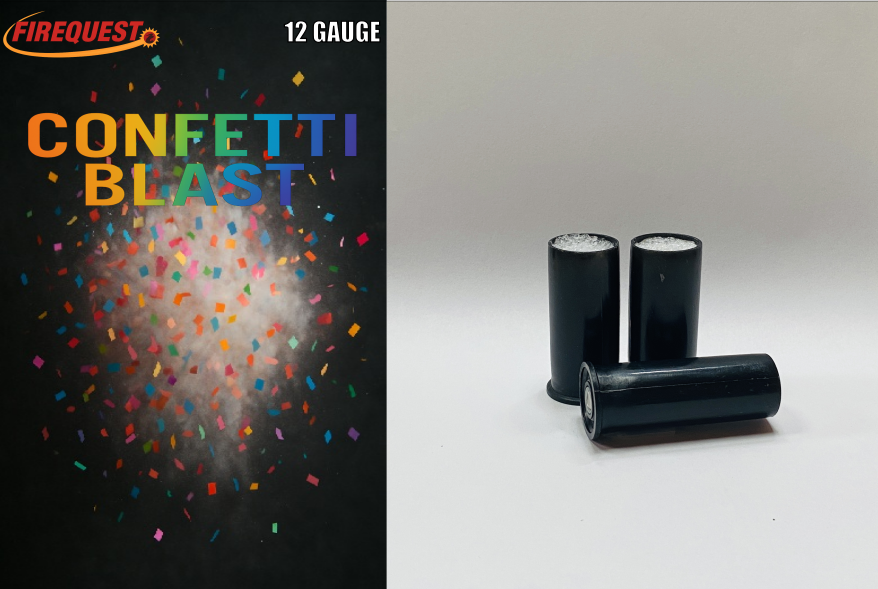 12 Gauge Confetti Ammo - 3 Rounds Per Pack