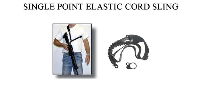 Single Point Elastic Cord Sling In Tan