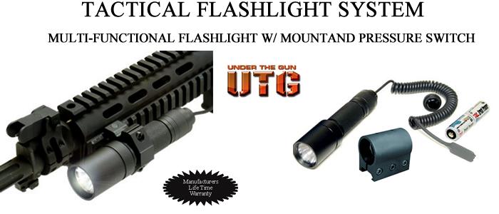 Flashlight Mount Only (Shown In Photo); Will Fit Any 1 Style Flashlight