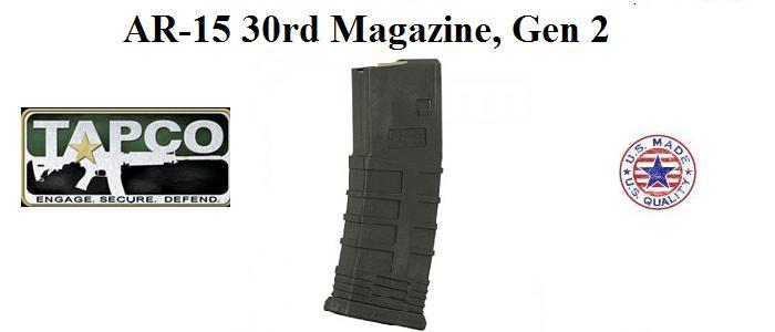 Tapco 30rd AR-15 .223 Gen II Magazine BLACK