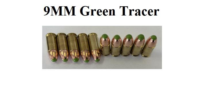 9MM Green Tracer Ammo-10rds